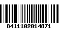 Código de Barras 8411102014871