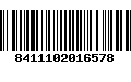 Código de Barras 8411102016578