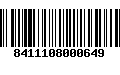 Código de Barras 8411108000649