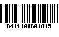 Código de Barras 8411108601815