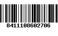 Código de Barras 8411108602706