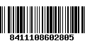 Código de Barras 8411108602805