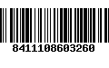 Código de Barras 8411108603260