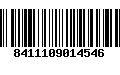 Código de Barras 8411109014546