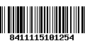 Código de Barras 8411115101254