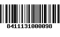 Código de Barras 8411131000098