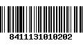 Código de Barras 8411131010202