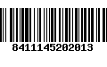 Código de Barras 8411145202013