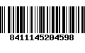 Código de Barras 8411145204598