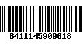 Código de Barras 8411145900018