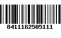 Código de Barras 8411162505111