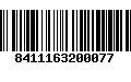 Código de Barras 8411163200077