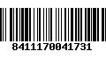 Código de Barras 8411170041731