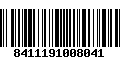 Código de Barras 8411191008041