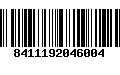 Código de Barras 8411192046004