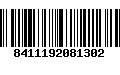 Código de Barras 8411192081302