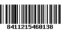 Código de Barras 8411215460138