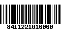 Código de Barras 8411221016060