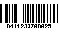 Código de Barras 8411233700025