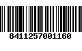 Código de Barras 8411257001160