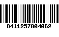 Código de Barras 8411257004062