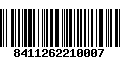 Código de Barras 8411262210007