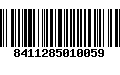 Código de Barras 8411285010059