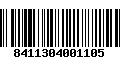 Código de Barras 8411304001105