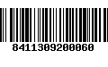 Código de Barras 8411309200060