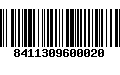 Código de Barras 8411309600020