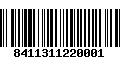 Código de Barras 8411311220001