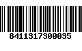 Código de Barras 8411317300035