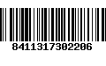 Código de Barras 8411317302206