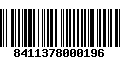 Código de Barras 8411378000196