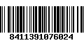 Código de Barras 8411391076024