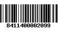 Código de Barras 8411400002099