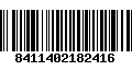 Código de Barras 8411402182416