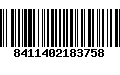 Código de Barras 8411402183758