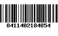 Código de Barras 8411402184854