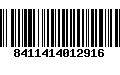 Código de Barras 8411414012916