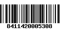 Código de Barras 8411420005308