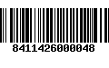 Código de Barras 8411426000048