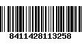 Código de Barras 8411428113258