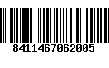 Código de Barras 8411467062005