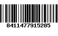 Código de Barras 8411477915285