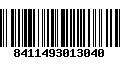 Código de Barras 8411493013040