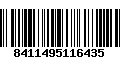 Código de Barras 8411495116435