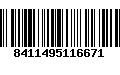 Código de Barras 8411495116671