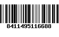 Código de Barras 8411495116688