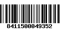 Código de Barras 8411500049352